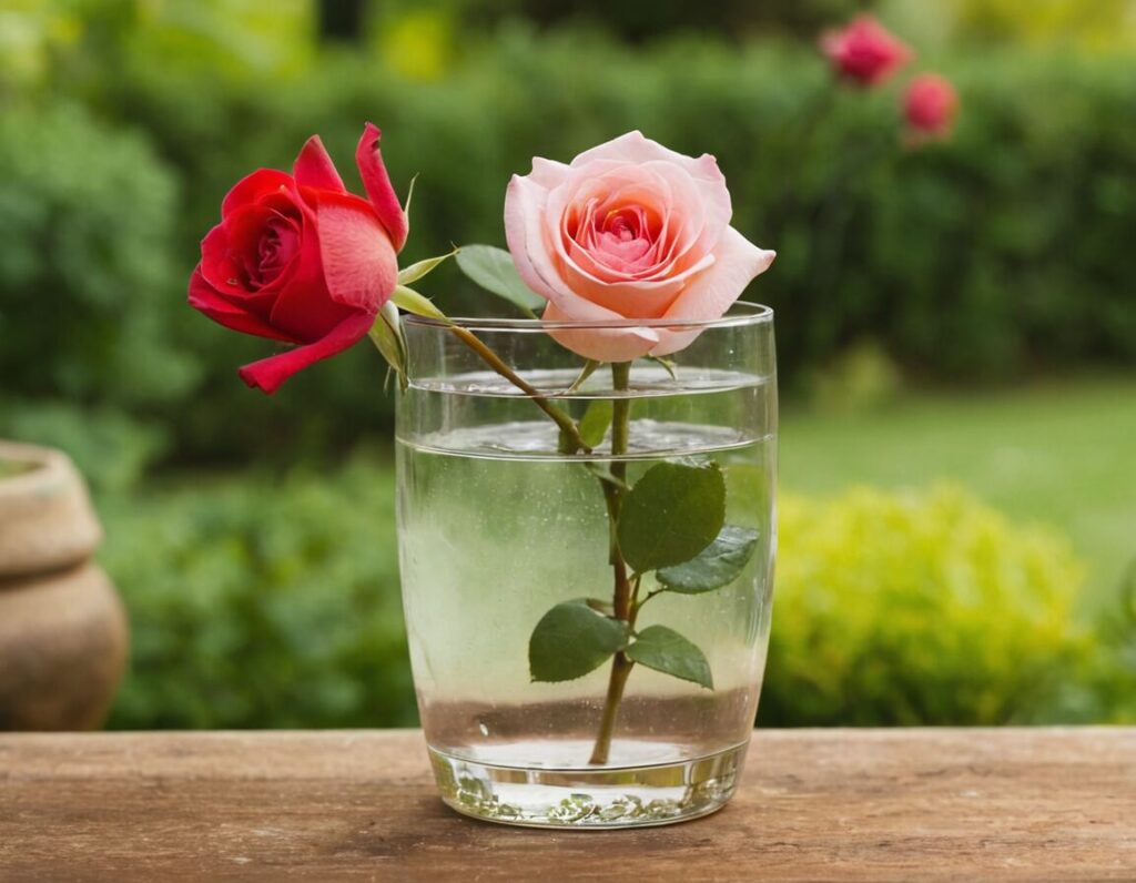 Rosen leicht vermehren: Anleitung mit Stecklingen im Wasserglas