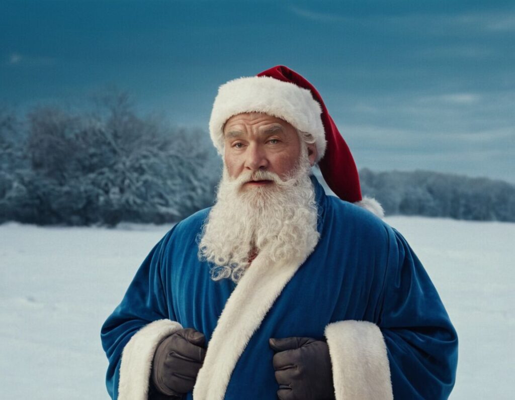 Weihnachten früher: Als der Weihnachtsmann noch blau trug