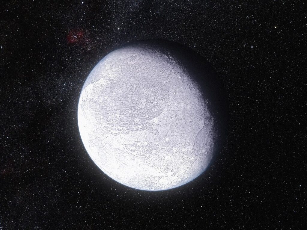 Artist's impression dwarf planet Eris